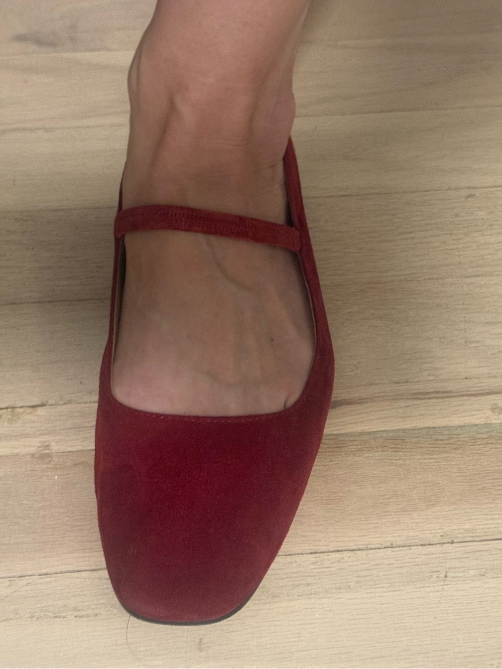 Madewell Burgundy Mary Jane Flats - Picture 10 of 13